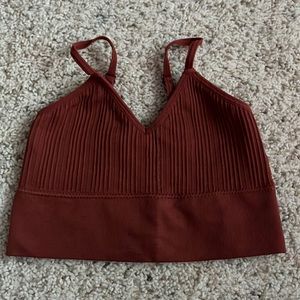 francesca’s bralette/tank in the color terracotta